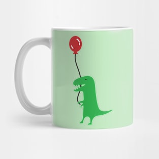 A Dinosaur and his red Balloon Mug